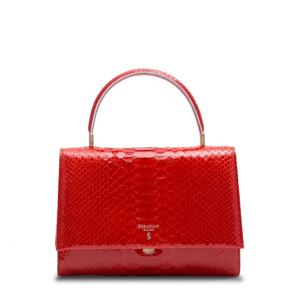 AUDREY BAG pitone rosso